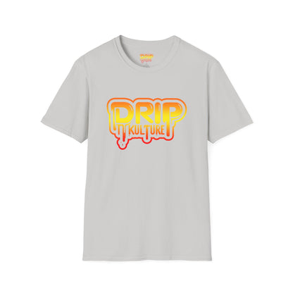 Orange Gradient Drip Kulture Unisex Tee - Multiple Colors