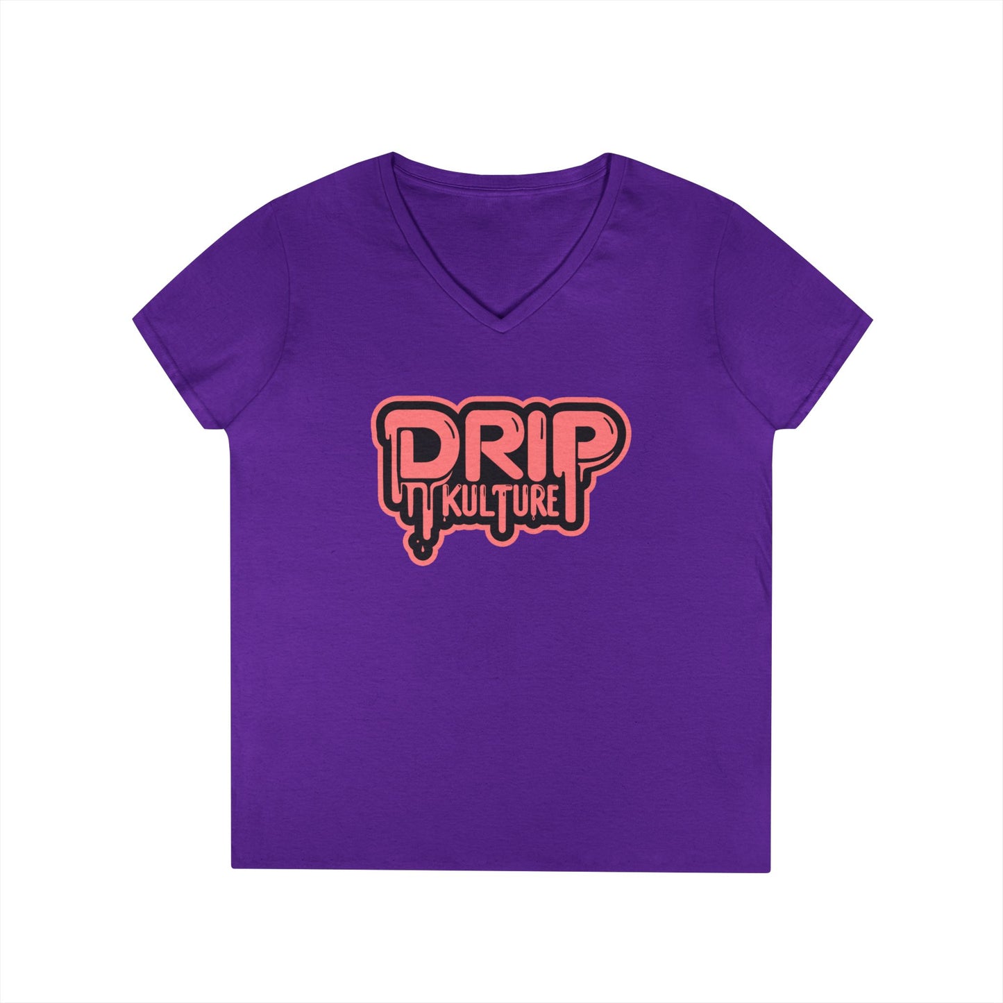 Drip Kulture Women's V-Neck Tee - Multiple Colors