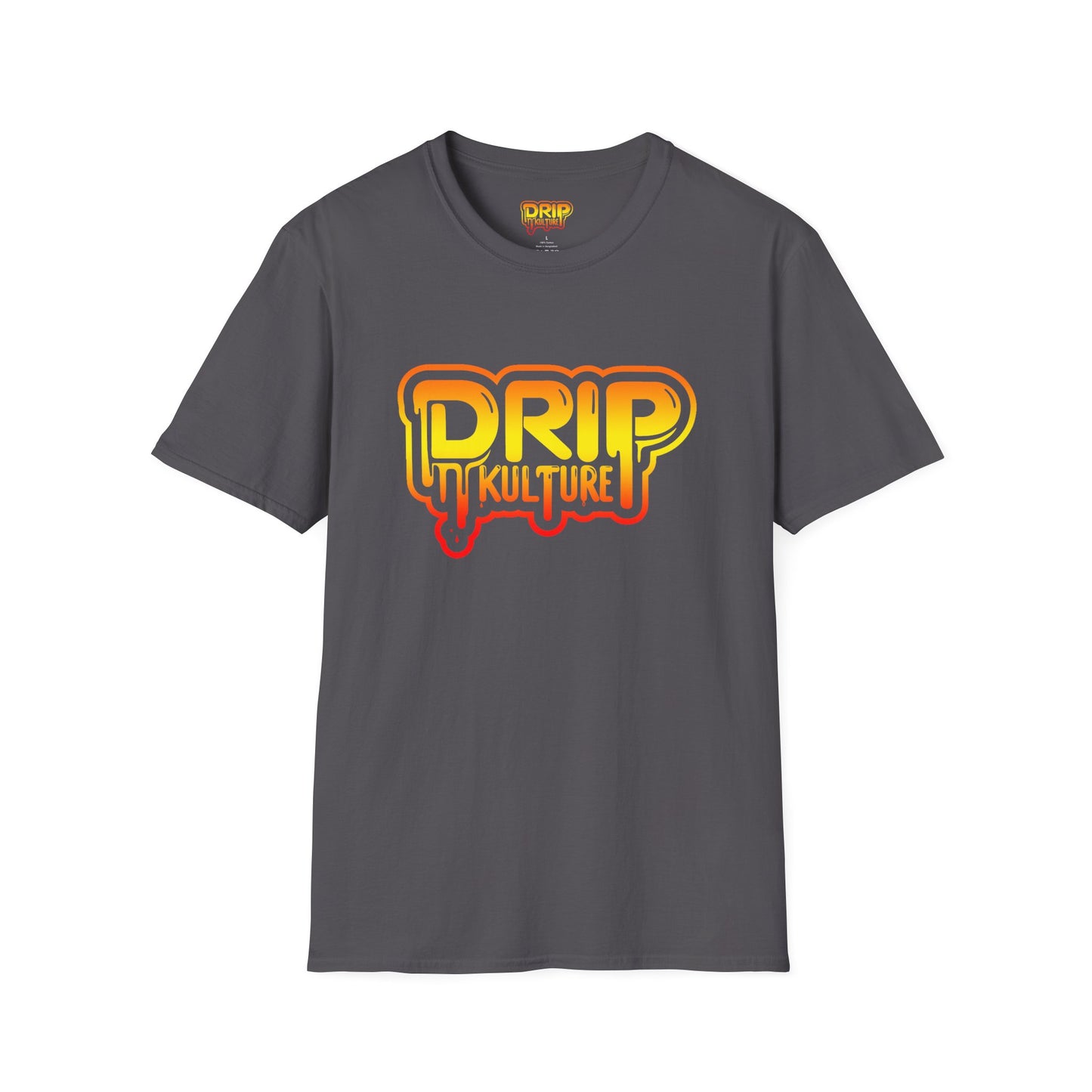 Orange Gradient Drip Kulture Unisex Tee - Multiple Colors