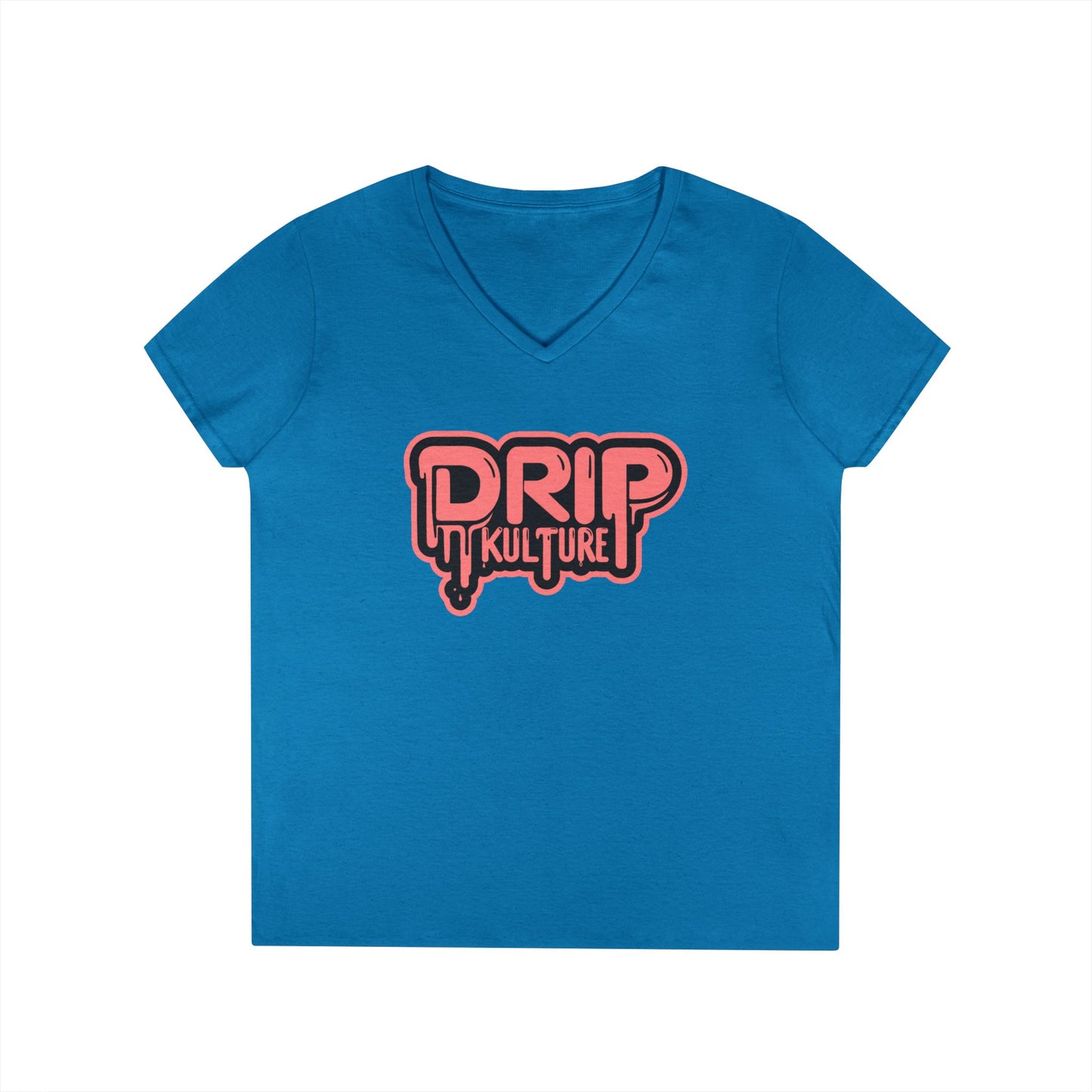 Drip Kulture Women's V-Neck Tee - Multiple Colors