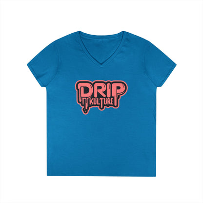 Drip Kulture Women's V-Neck Tee - Multiple Colors