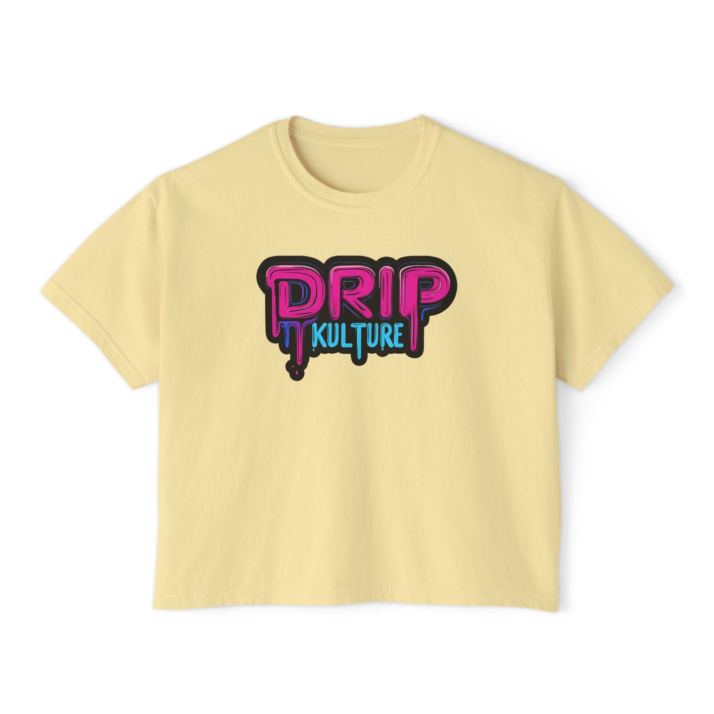Miami Drip Kulture Women's Boxy Tee - Multiple Colors