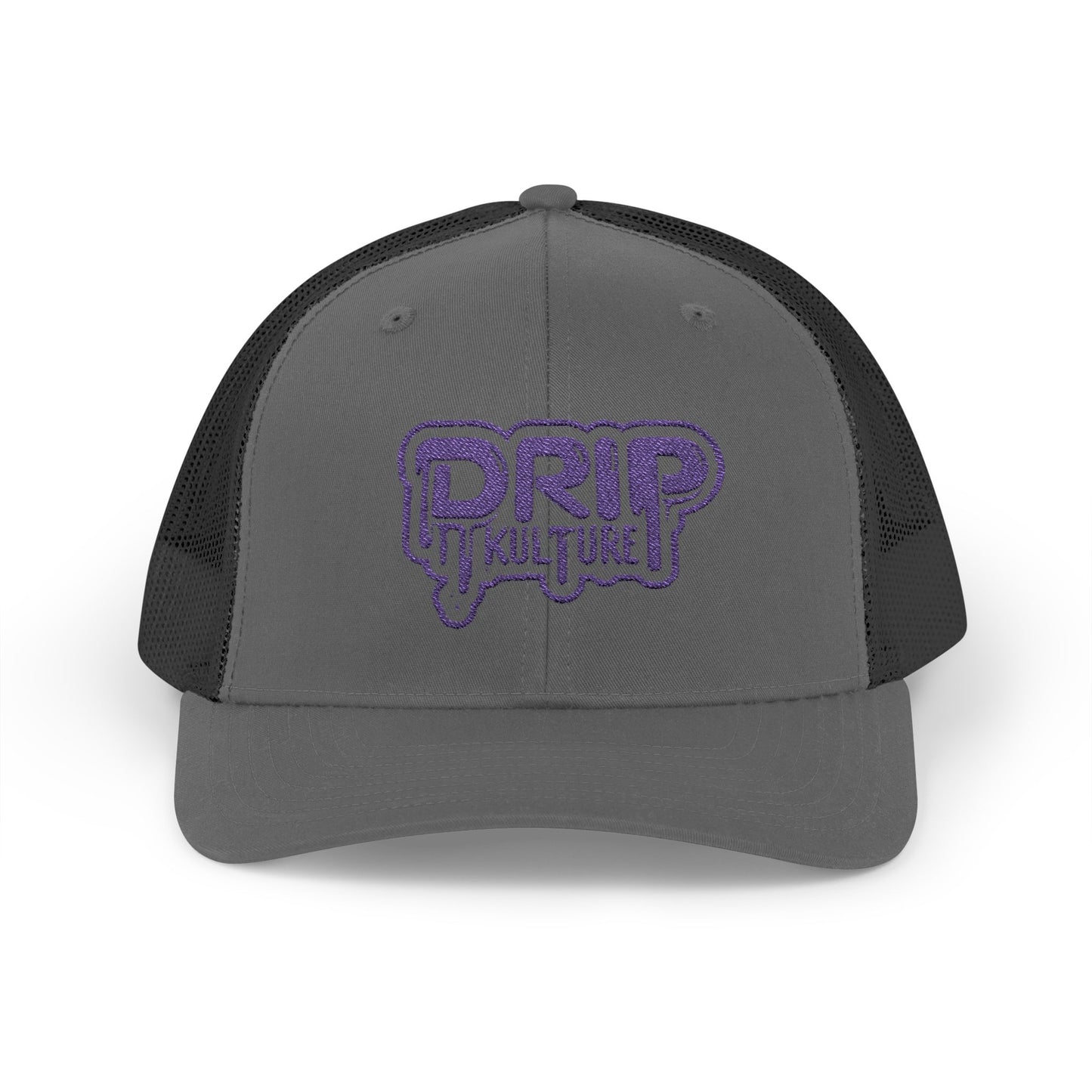 Purple Drip Kulture Snapback Trucker Cap Embroidery - Multiple Colors