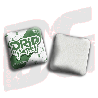 2026 Multiple Bag Models - DK x BG "White Droplet " - ACL Pro Stamped Cornhole Bags - Set of 4 Bags