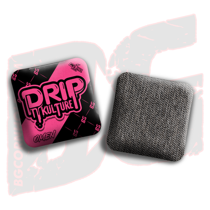 2026 Multiple Bag Models - DK x BG "Black Droplet " - ACL Pro Stamped Cornhole Bags - Set of 4 Bags