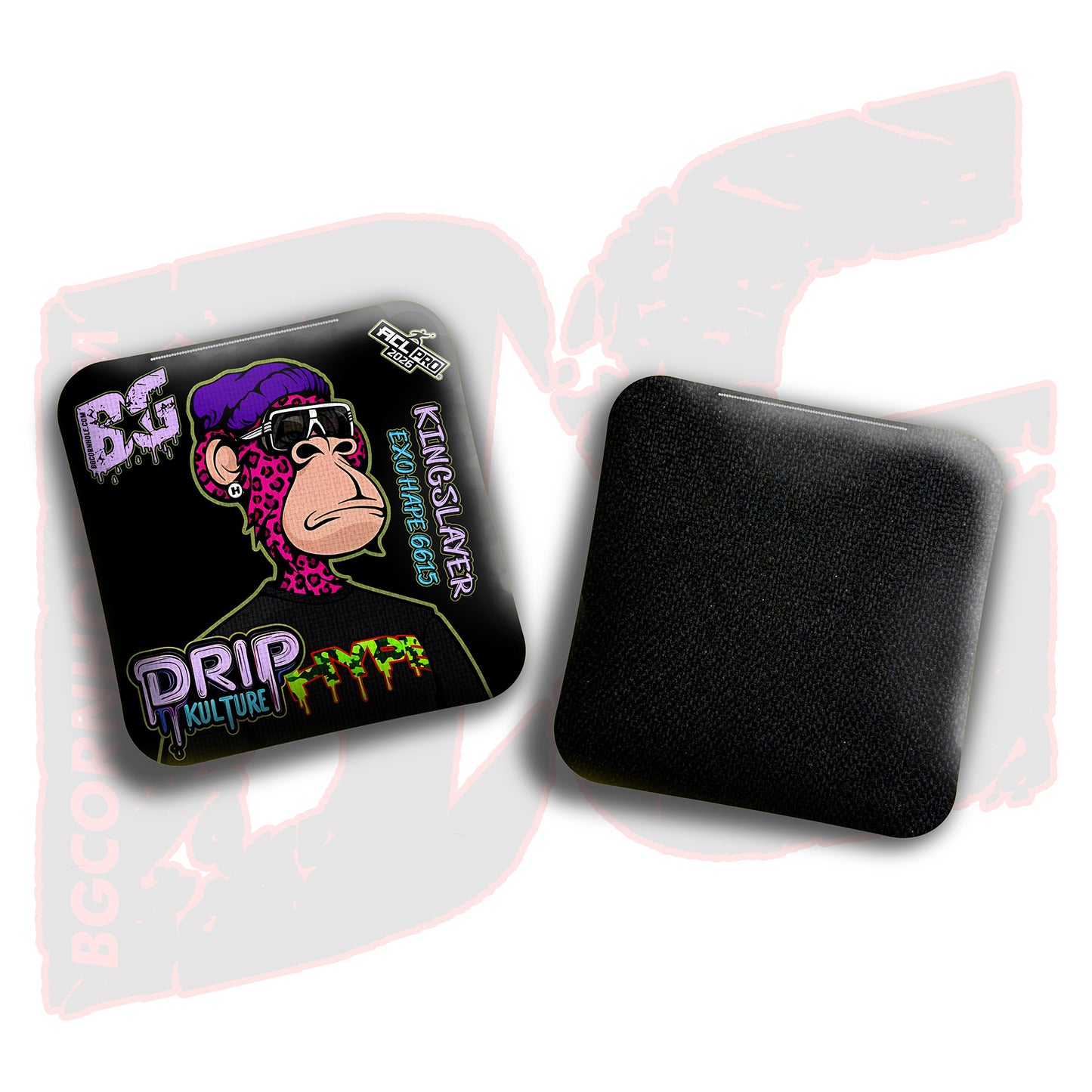 2026 Multiple Bag Models - DK x BG "NFT SPOTS" - ACL Pro Stamped Cornhole Bags - Set of 4 Bags