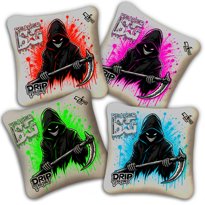 2026 REAPER - DK x BG "Evil Grin" - ACL Pro Stamped Cornhole Bags - Set of 4 Bags