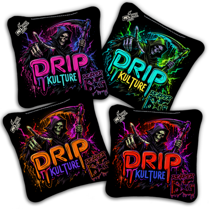 2026 Reaper - DK x BG "Splatter" - ACL Pro Stamped Cornhole Bags - Set of 4 Bags