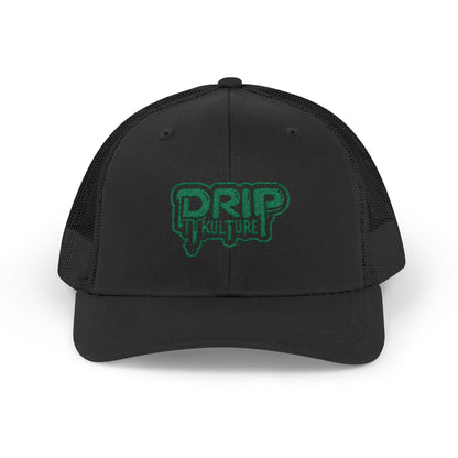 Green Drip Kulture Snapback Trucker Cap Embroidery - Multiple Colors
