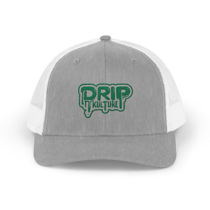 Green Drip Kulture Snapback Trucker Cap Embroidery - Multiple Colors