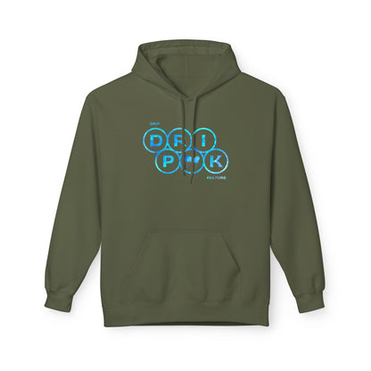 Blue Circle Drip Kulture Unisex Hoodie - Multiple Colors