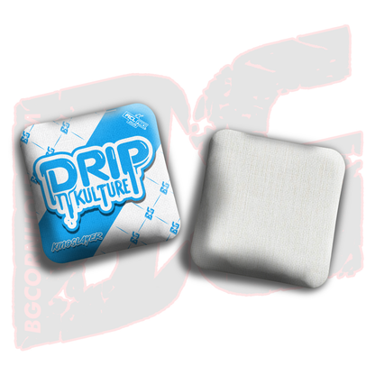 2026 Multiple Bag Models - DK x BG "White Droplet " - ACL Pro Stamped Cornhole Bags - Set of 4 Bags