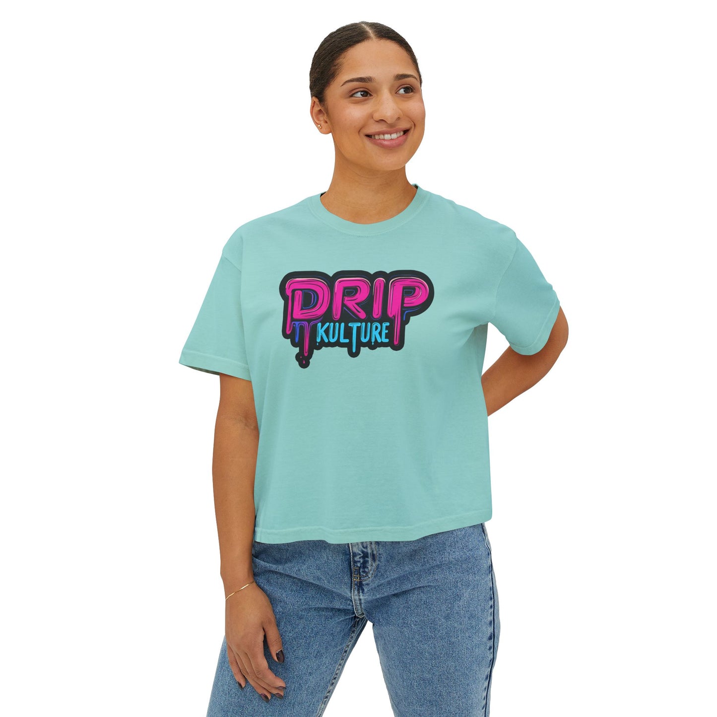 Miami Drip Kulture Women's Boxy Tee - Multiple Colors