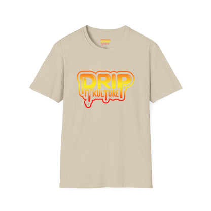 Orange Gradient Drip Kulture Unisex Tee - Multiple Colors