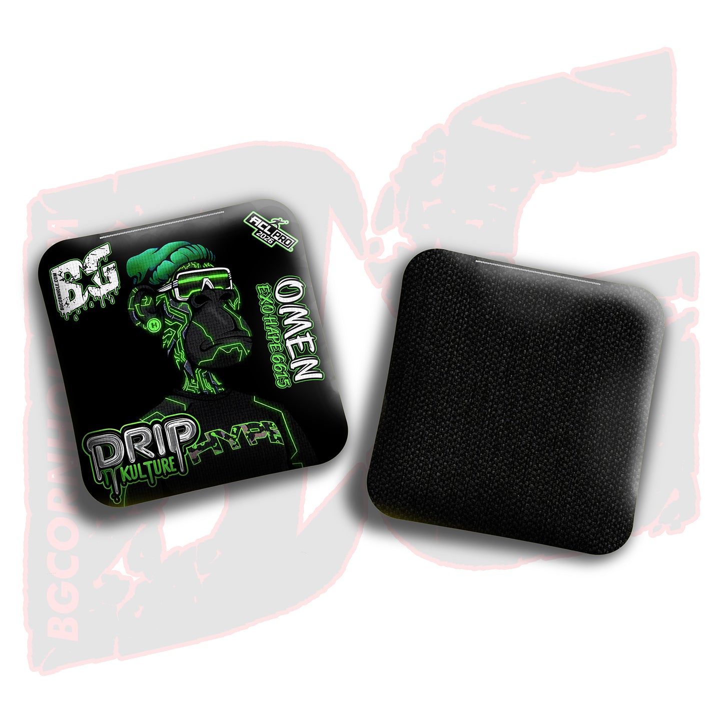 2026 Multiple Bag Models - DK x BG "NFT CIRCUITS" - ACL Pro Stamped Cornhole Bags - Set of 4 Bags