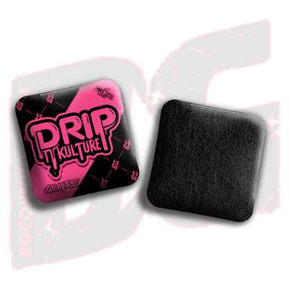 2026 Multiple Bag Models - DK x BG "Black Droplet " - ACL Pro Stamped Cornhole Bags - Set of 4 Bags