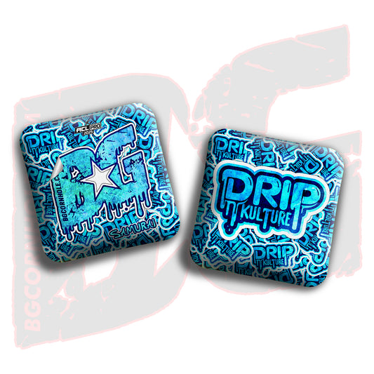 2025 Multiple Bag Models - DK x BG "Sticker Bomb" - ACL Pro Stamped Cornhole Bags - Set of 4 Bags