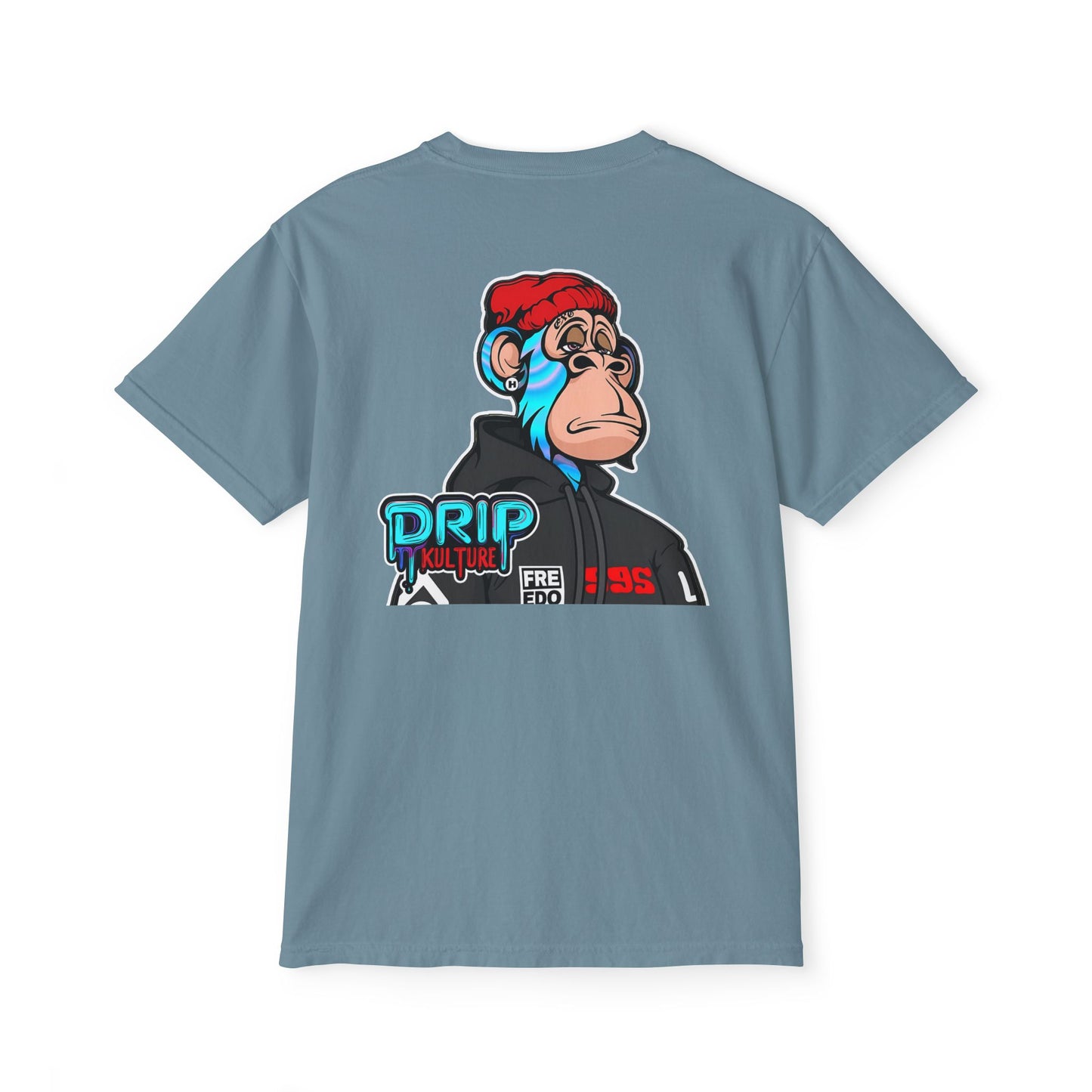 NFT Blue Lightning Drip Kulture Unisex Pocket T-Shirt - Multiple Colors