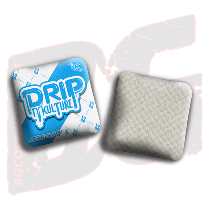2026 Multiple Bag Models - DK x BG "White Droplet " - ACL Pro Stamped Cornhole Bags - Set of 4 Bags