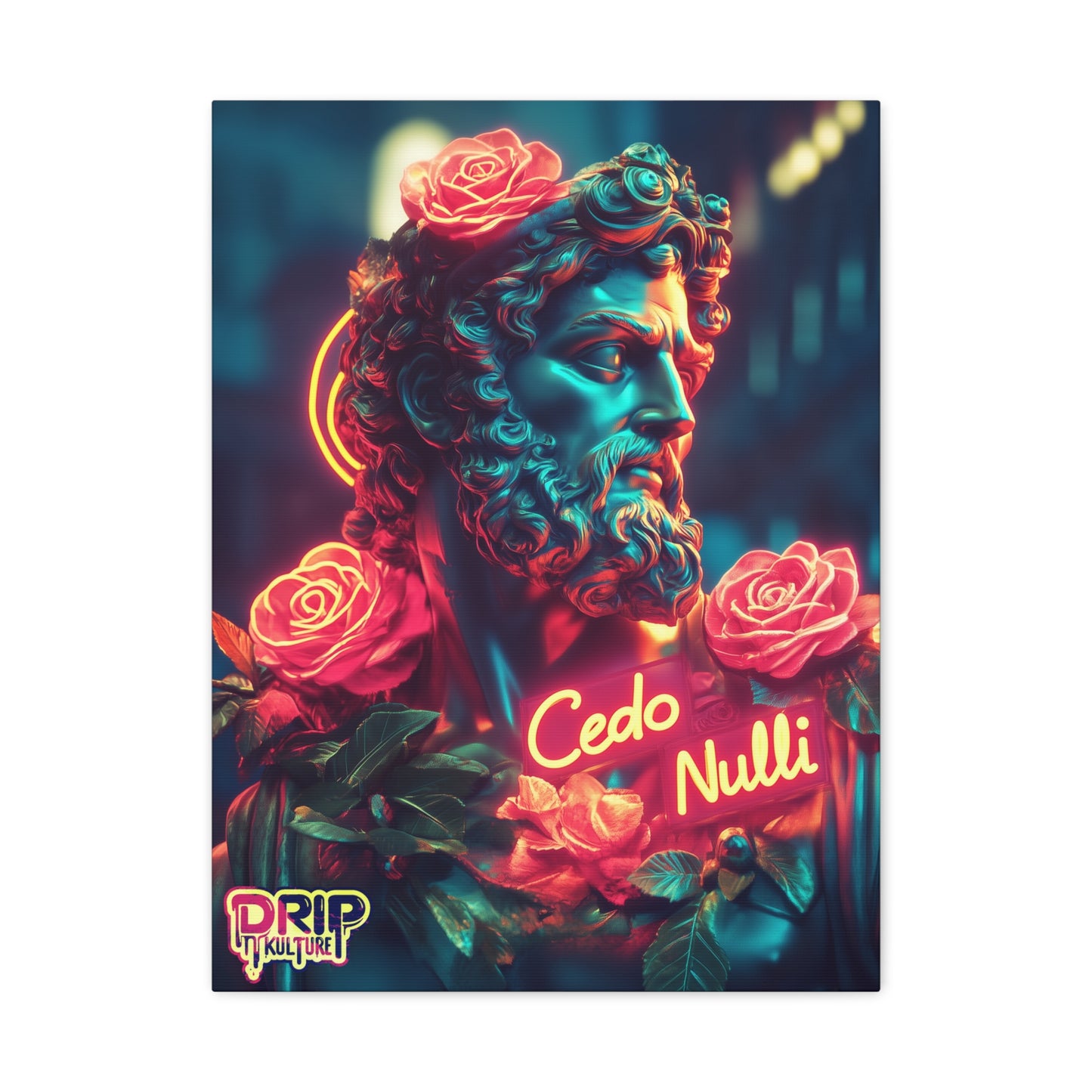 “Cedo Nulli - Orange Glow” Drip Kulture Wall Art - Multiple Sizes