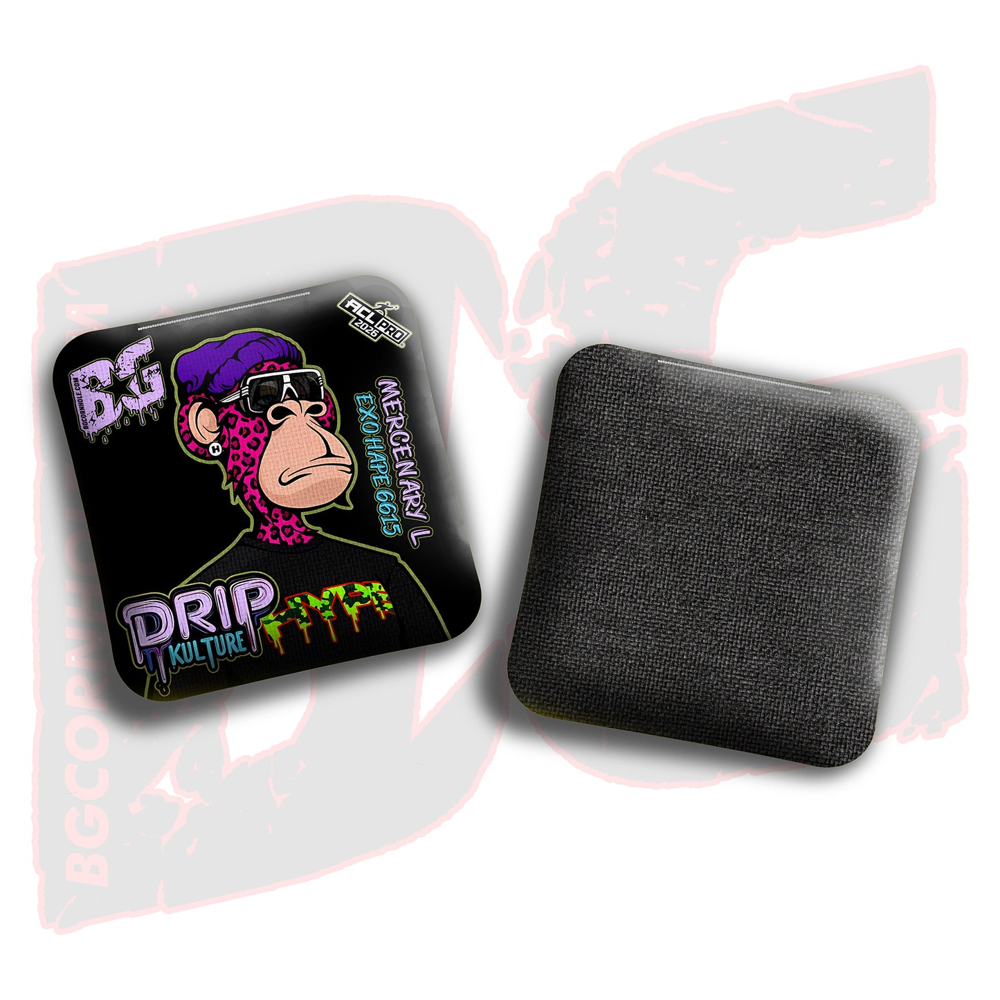2026 Multiple Bag Models - DK x BG "NFT SPOTS" - ACL Pro Stamped Cornhole Bags - Set of 4 Bags