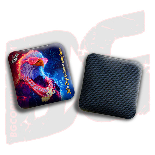 2025 LE Multiple Bag Models - DK x BG "4th of July" - ACL Pro Stamped Cornhole Bags - Set of 4 Bags