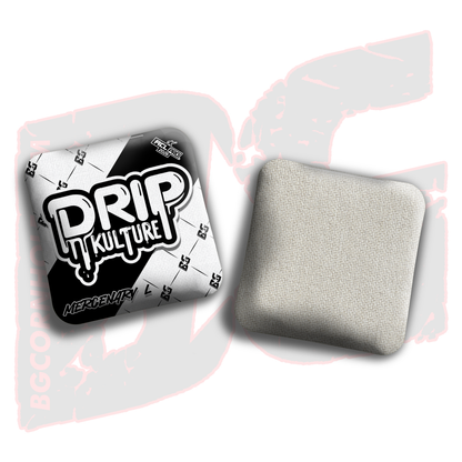 2026 Multiple Bag Models - DK x BG "White Droplet " - ACL Pro Stamped Cornhole Bags - Set of 4 Bags