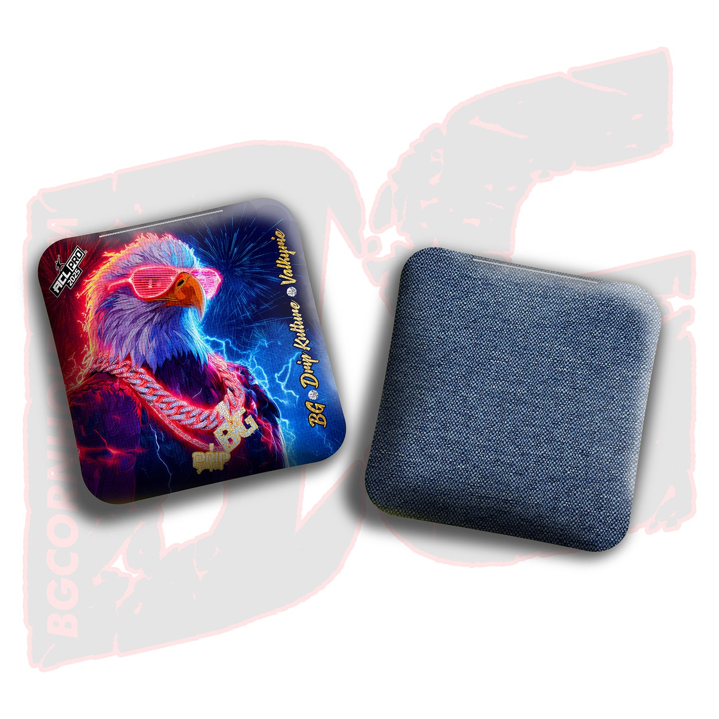 2025 LE Multiple Bag Models - DK x BG "4th of July" - ACL Pro Stamped Cornhole Bags - Set of 4 Bags