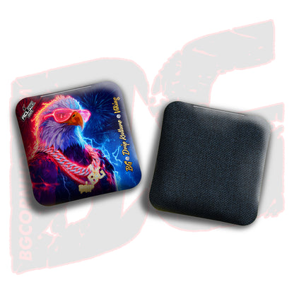 2025 LE Multiple Bag Models - DK x BG "4th of July" - ACL Pro Stamped Cornhole Bags - Set of 4 Bags