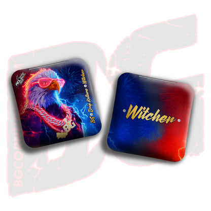 2025 LE Multiple Bag Models - DK x BG "4th of July" - ACL Pro Stamped Cornhole Bags - Set of 4 Bags