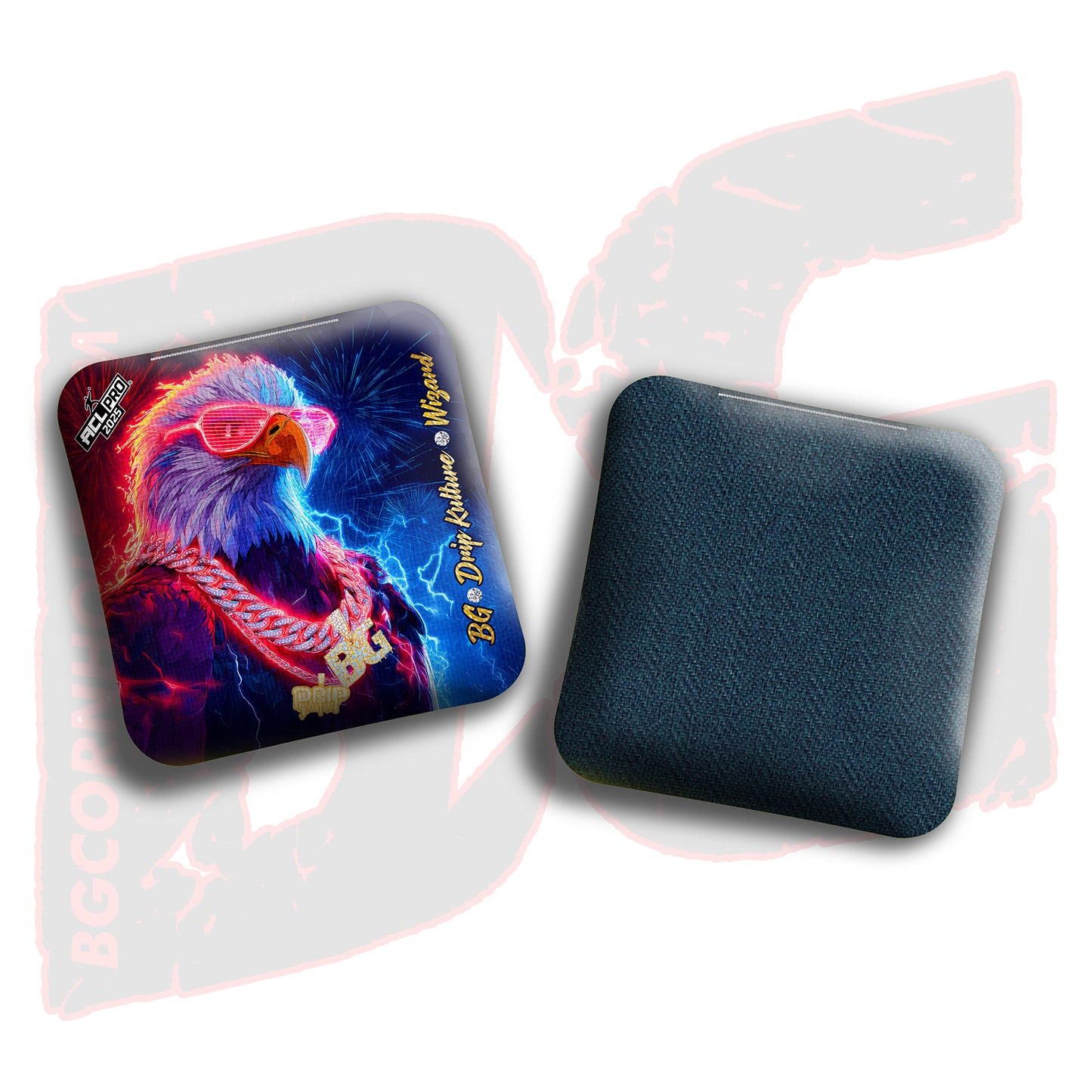 2025 LE Multiple Bag Models - DK x BG "4th of July" - ACL Pro Stamped Cornhole Bags - Set of 4 Bags