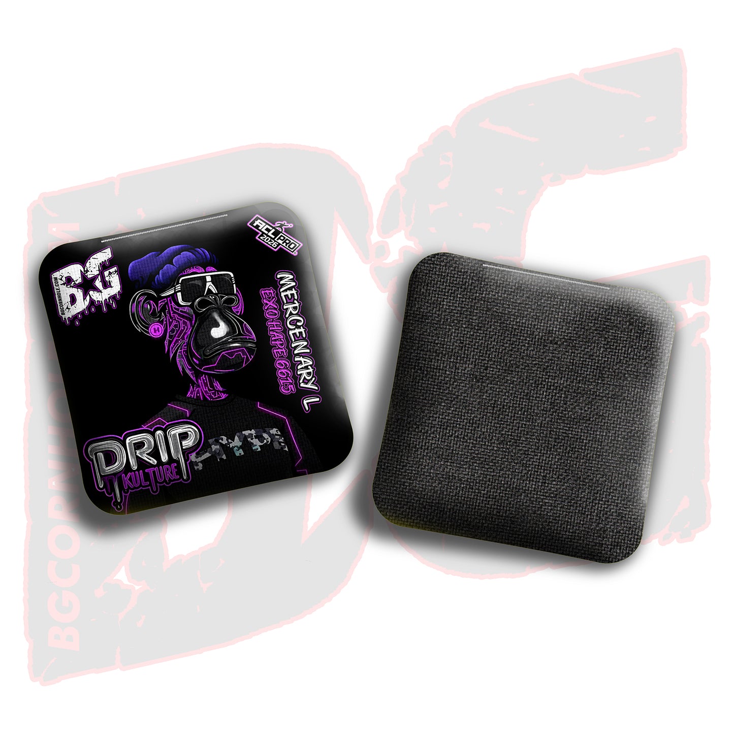 2026 Multiple Bag Models - DK x BG "NFT CIRCUITS" - ACL Pro Stamped Cornhole Bags - Set of 4 Bags