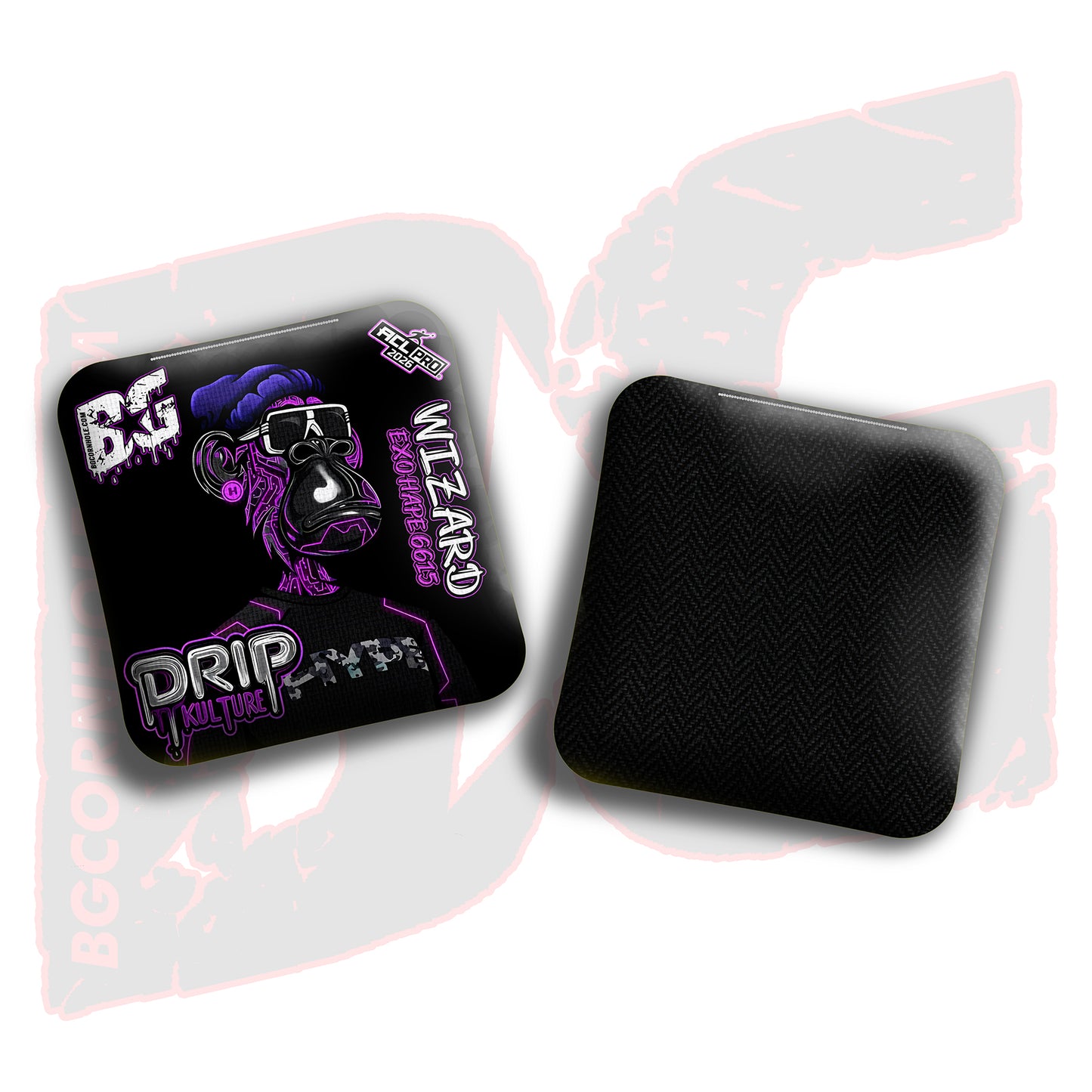 2026 Multiple Bag Models - DK x BG "NFT CIRCUITS" - ACL Pro Stamped Cornhole Bags - Set of 4 Bags