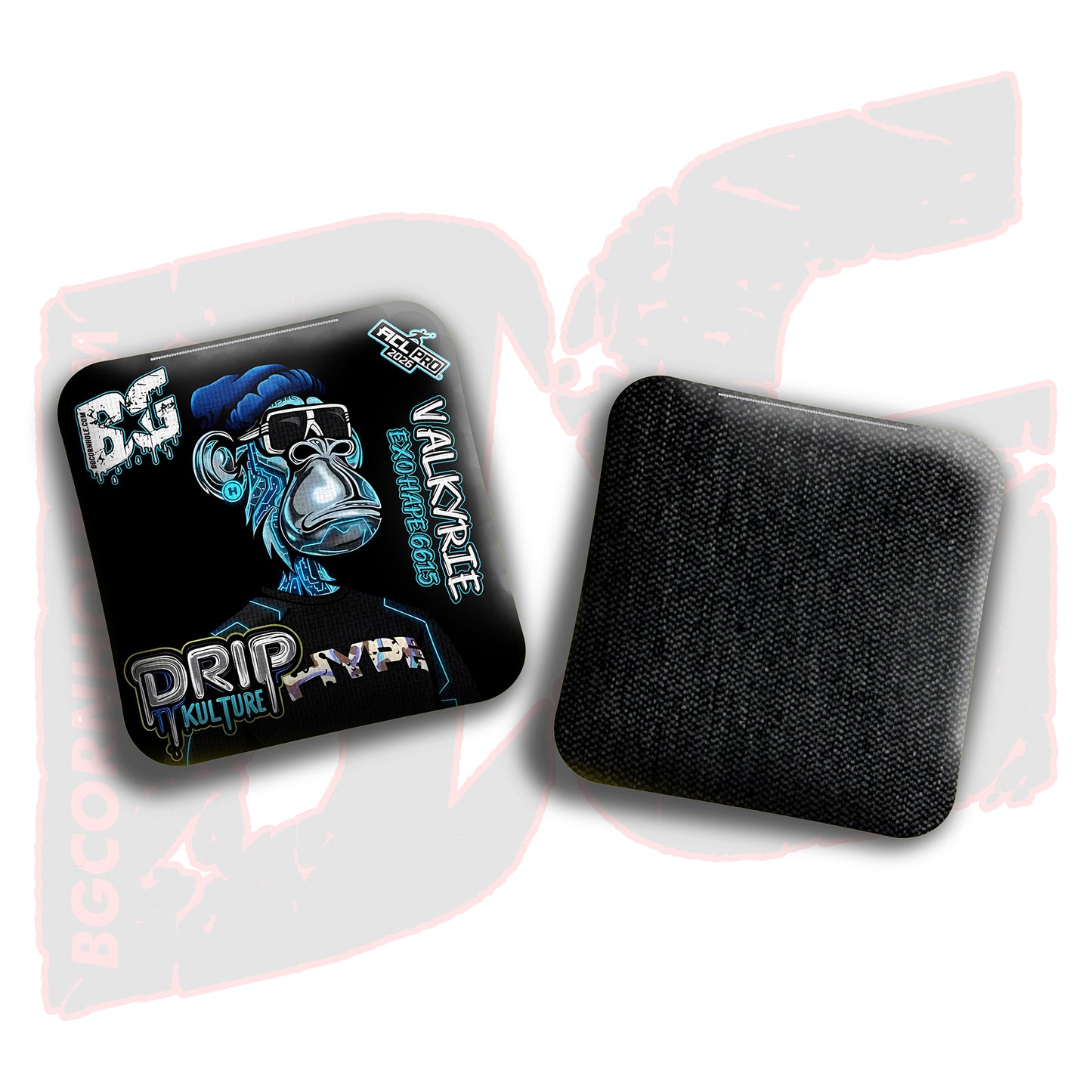 2026 Multiple Bag Models - DK x BG "NFT CIRCUITS" - ACL Pro Stamped Cornhole Bags - Set of 4 Bags
