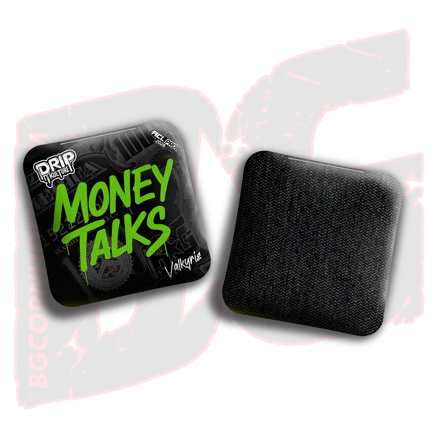 2026 Multiple Bag Models - DK x BG "Money Talks" - ACL Pro Stamped Cornhole Bags - Set of 4 Bags