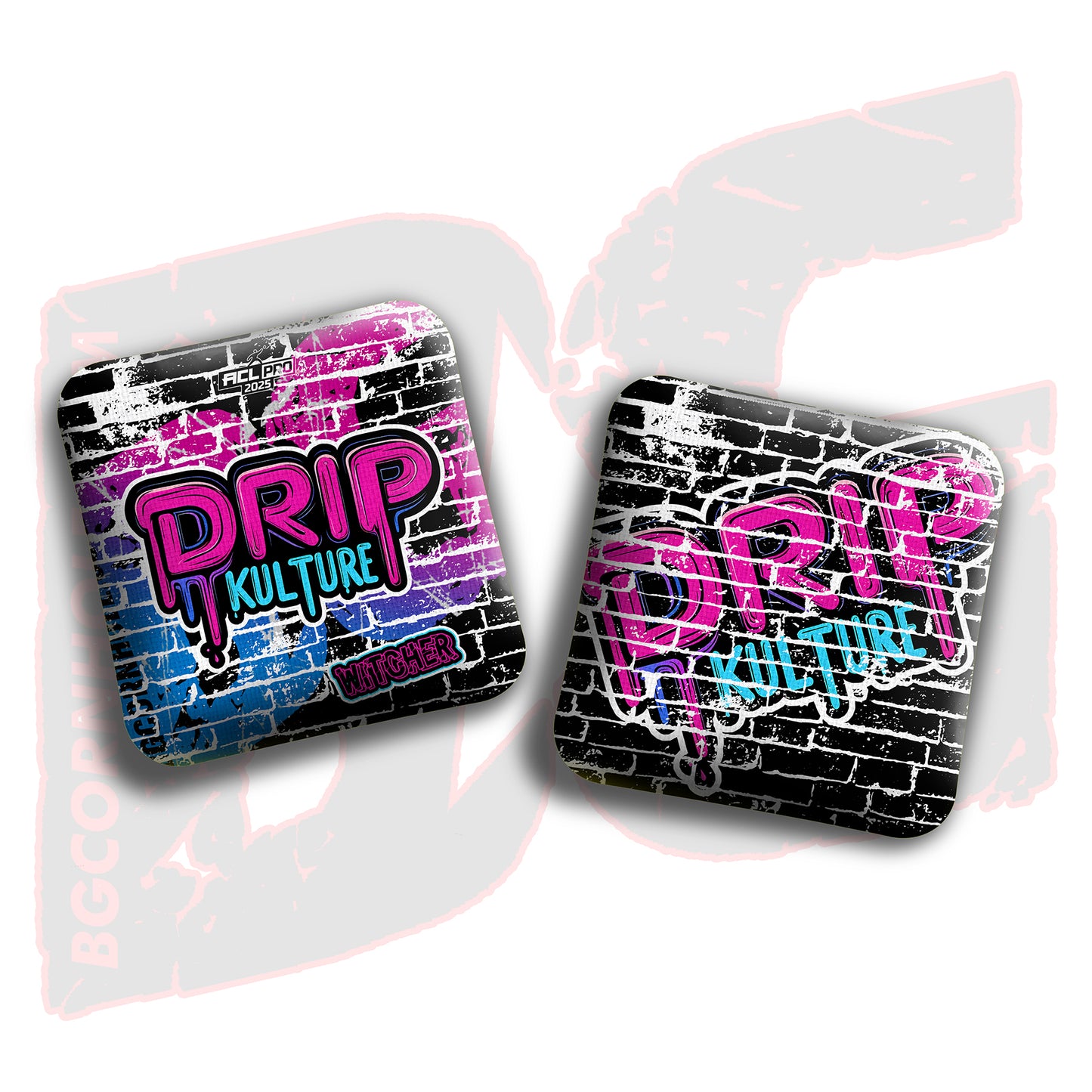 2025 Multiple Bag Models - DK x BG "Brick" - ACL Pro Stamped Cornhole Bags - Set of 4 Bags
