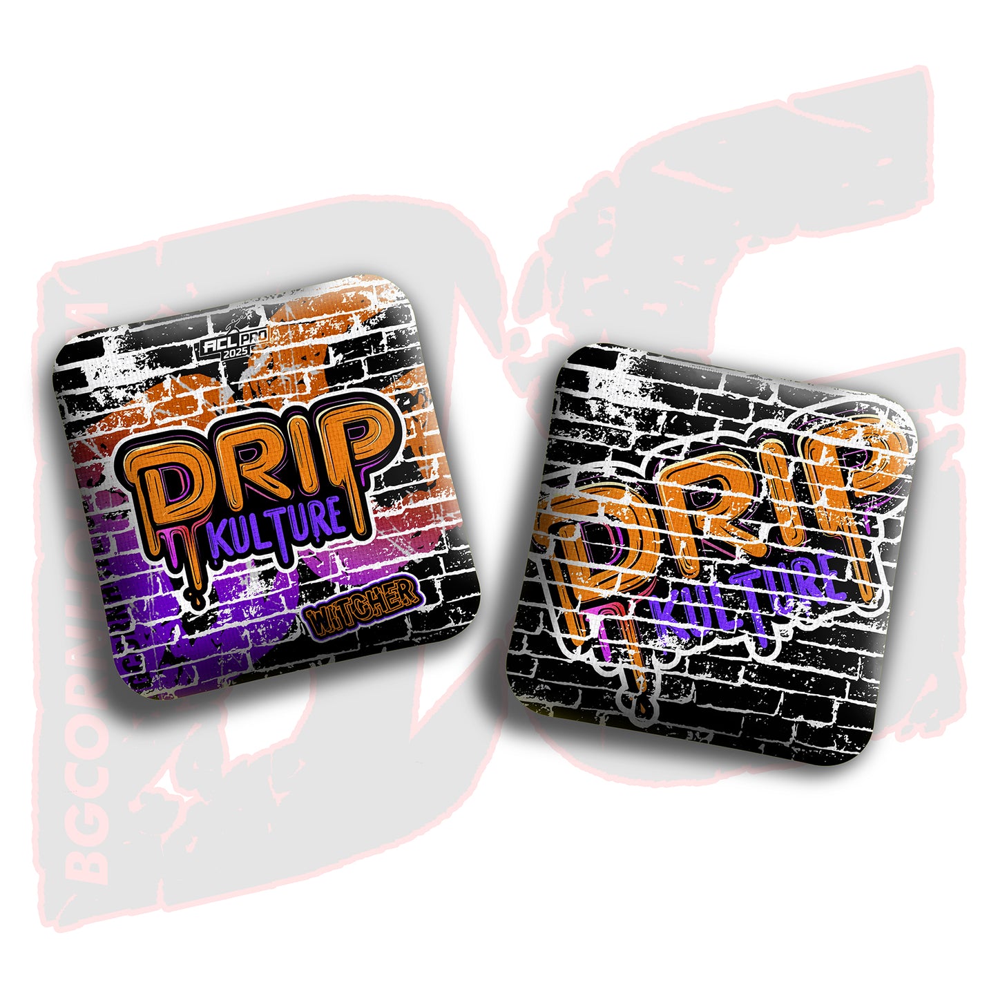 2025 Multiple Bag Models - DK x BG "Brick" - ACL Pro Stamped Cornhole Bags - Set of 4 Bags