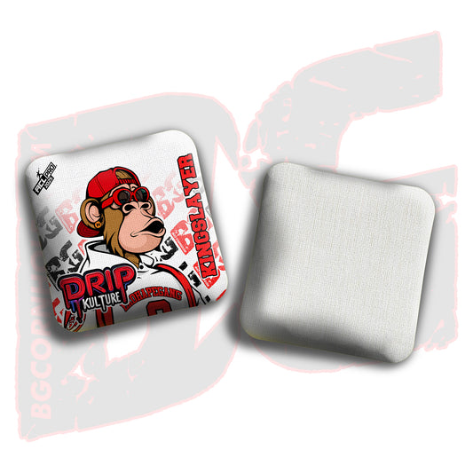 2025 Multiple Bag Models - DK x BG "NFT Retro" - ACL Pro Stamped Cornhole Bags - Set of 4 Bags