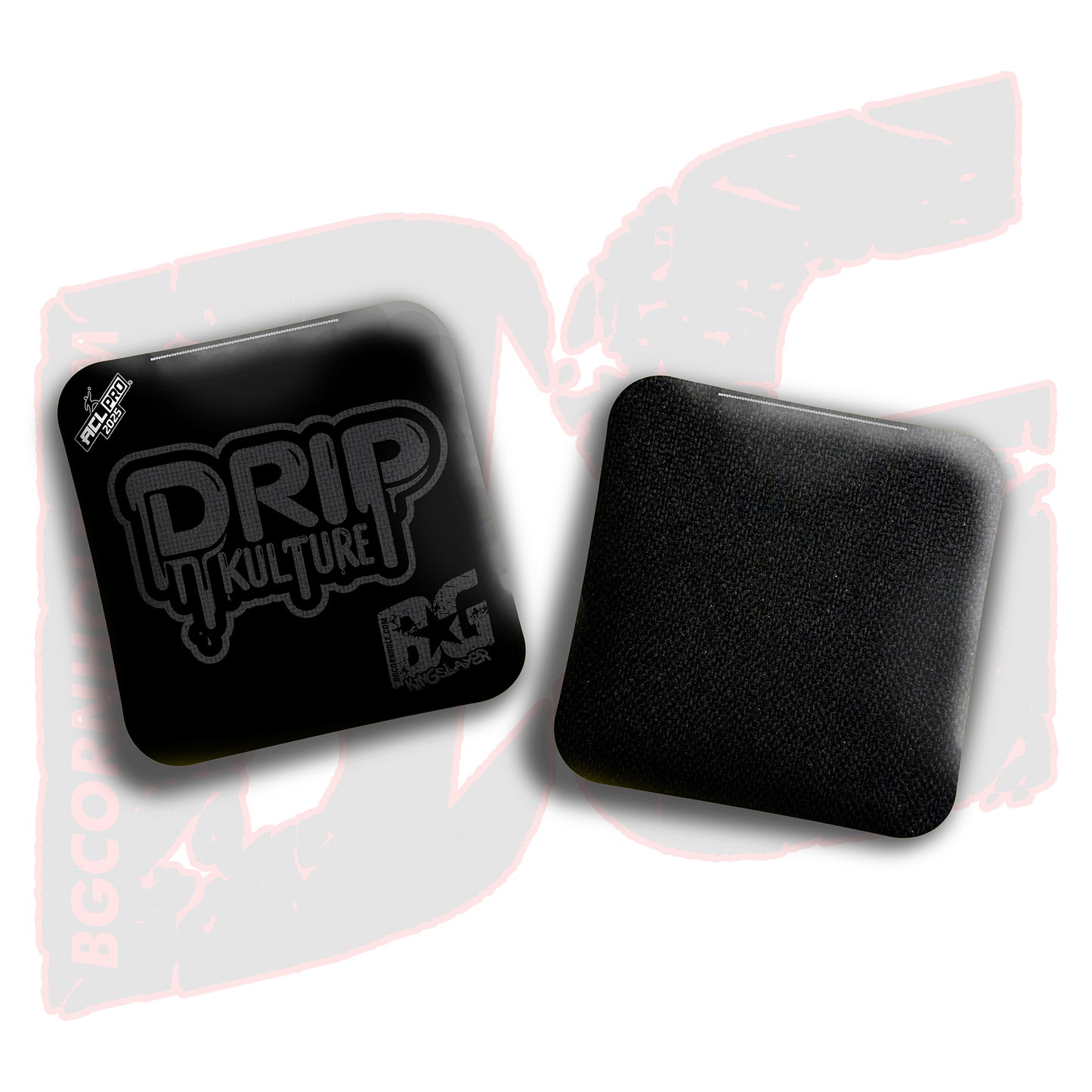 2025 Multiple Bag Models - DK x BG "Blackout" - ACL Pro Stamped Cornhole Bags - Set of 4 Bags
