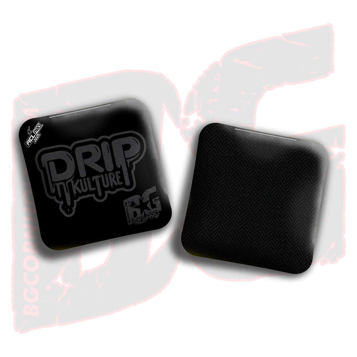 2025 Multiple Bag Models - DK x BG "Blackout" - ACL Pro Stamped Cornhole Bags - Set of 4 Bags