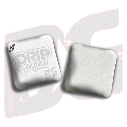 2025 Multiple Bag Models - DK x BG "Whiteout" - ACL Pro Stamped Cornhole Bags - Set of 4 Bags