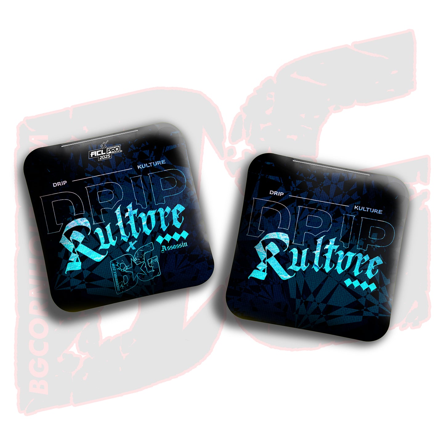 2025 Multiple Bag Models - DK x BG "Diamond" - ACL Pro Stamped Cornhole Bags - Set of 4 Bags
