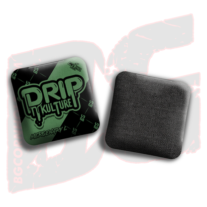 2026 Multiple Bag Models - DK x BG "Black Droplet " - ACL Pro Stamped Cornhole Bags - Set of 4 Bags