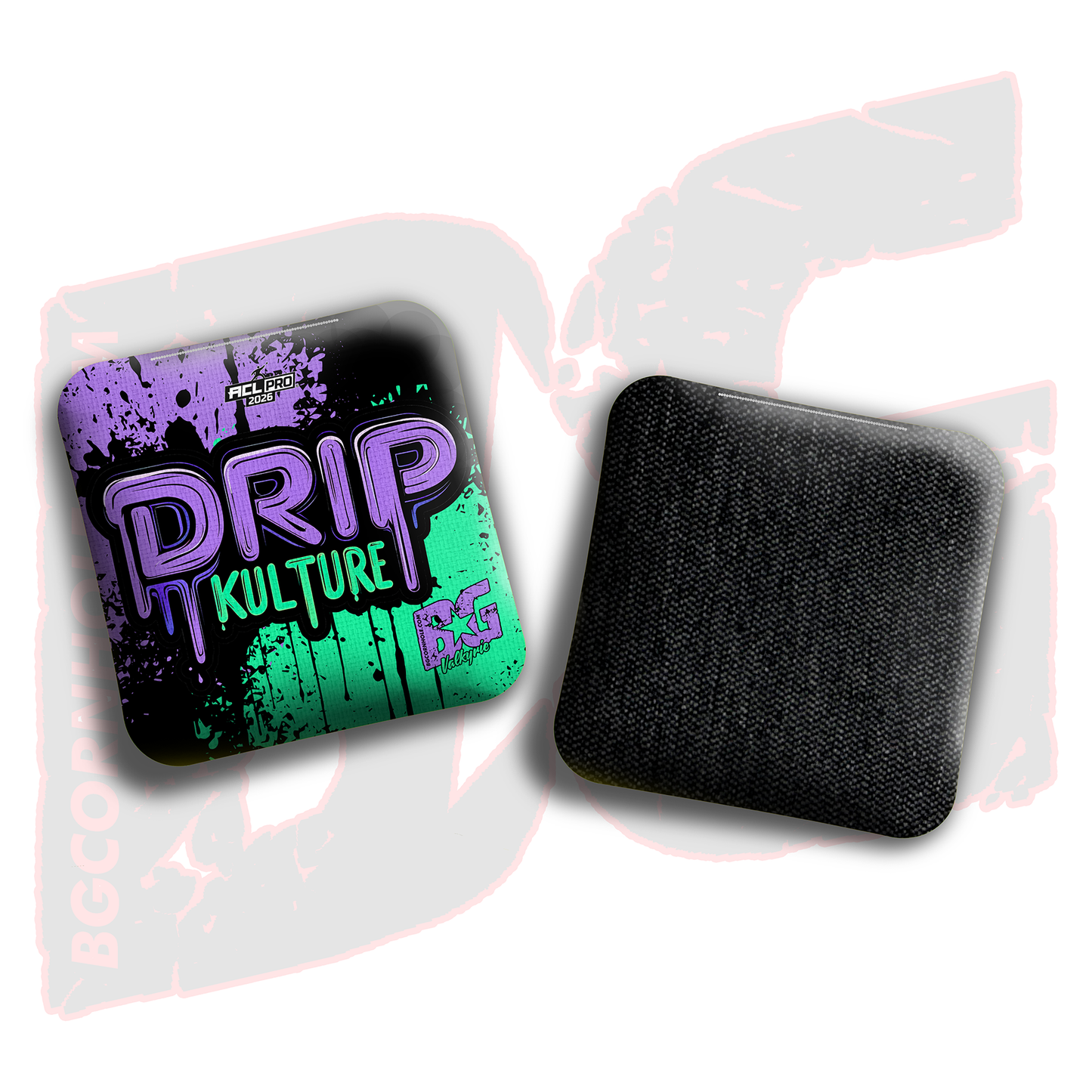 2026 Multiple Bag Models - DK x BG "Splatter" - ACL Pro Stamped Cornhole Bags - Set of 4 Bags