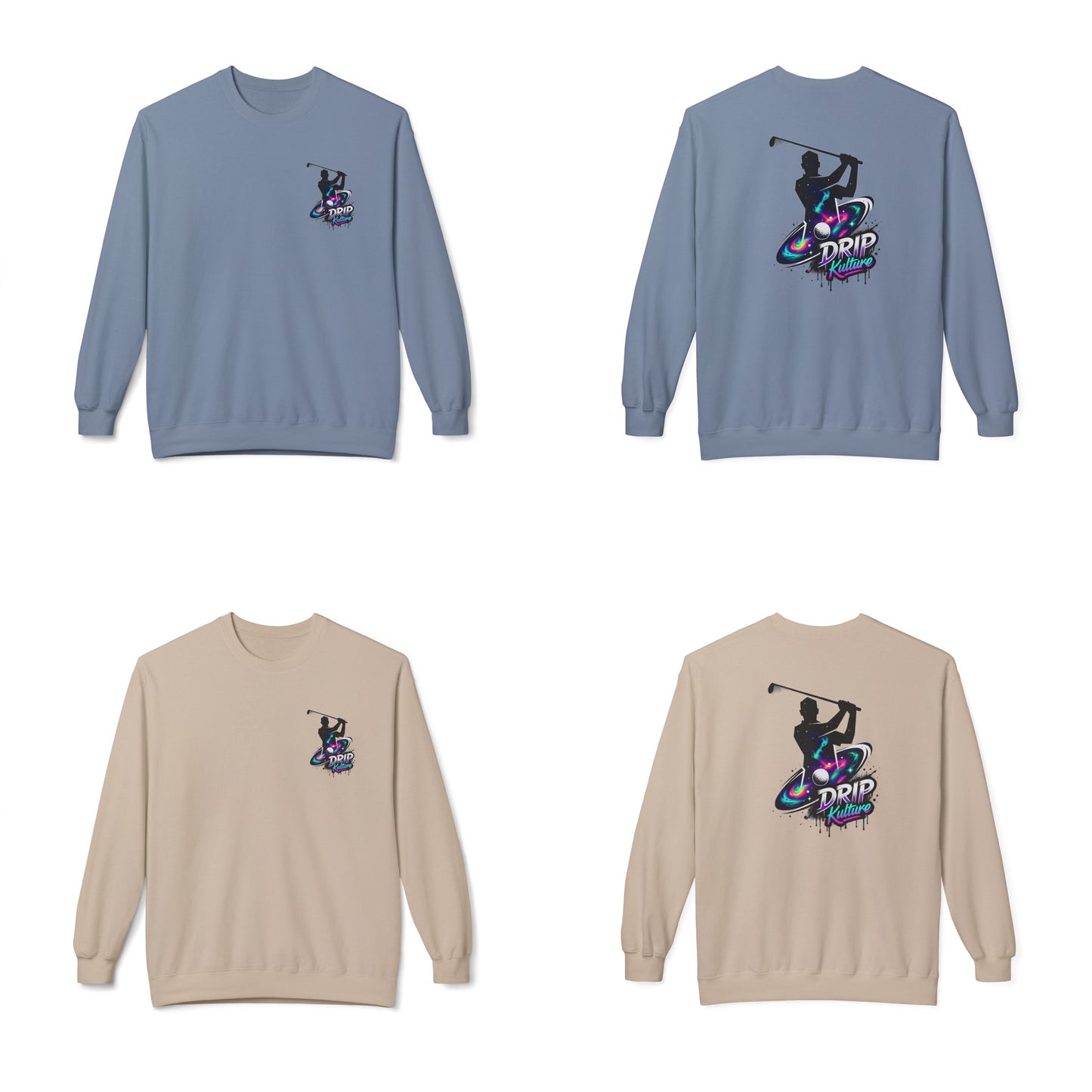 Galactic Golfer Unisex Crewneck - Multiple Colors