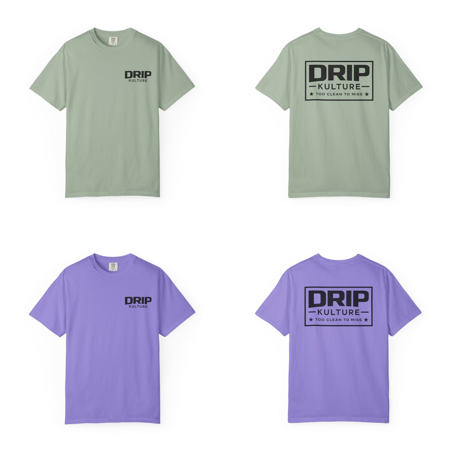 Drip Kulture "Too Clean To Miss" Unisex T-shirt - Multiple Colors