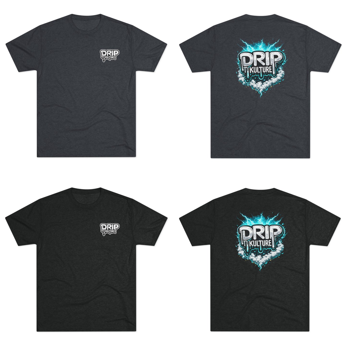 Drip Kulture Lightning Unisex Tri-Blend T-Shirt - Multiple Colors
