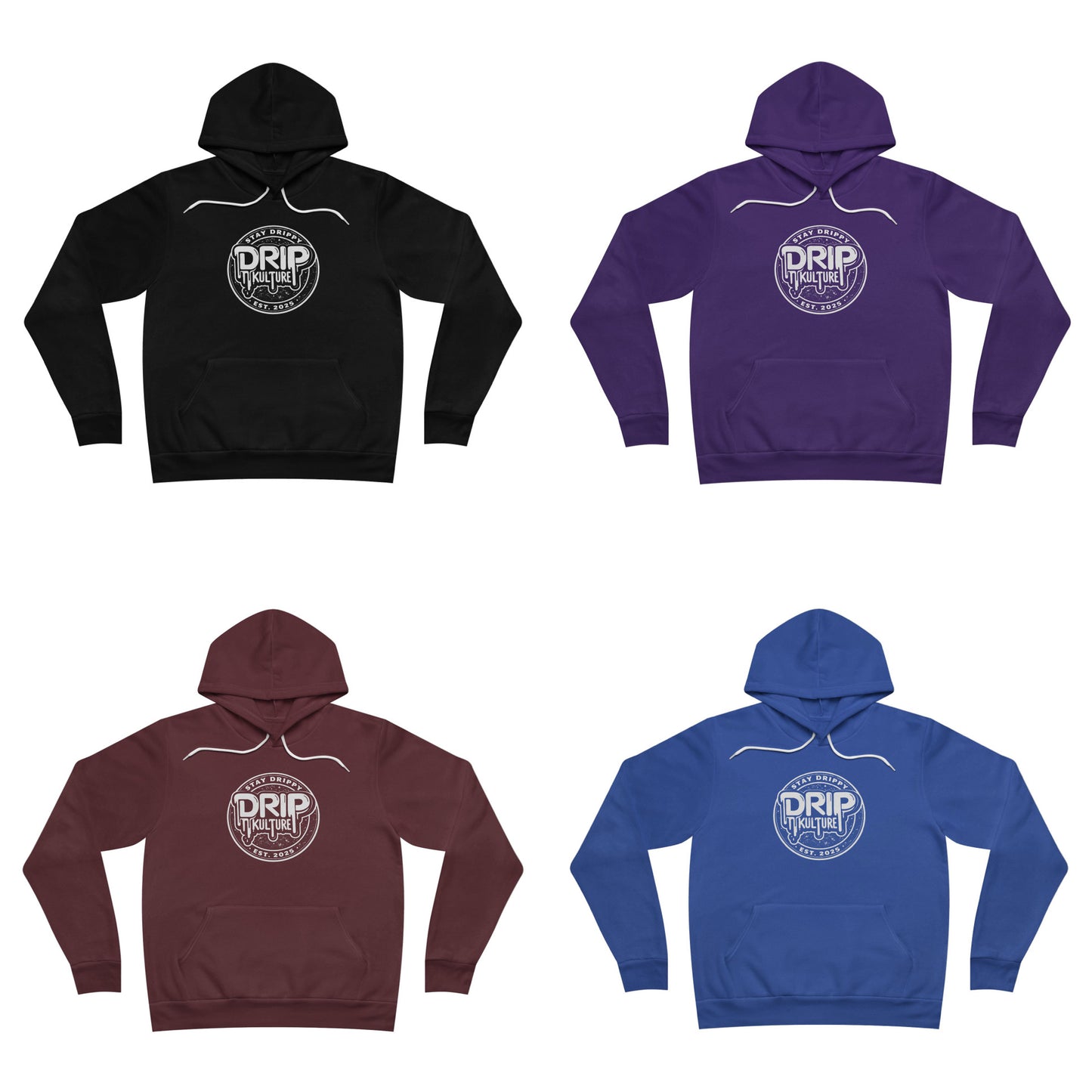 Drip Kulture Stay Drippy Unisex Sponge Fleece Hoodie - Multiple Colors