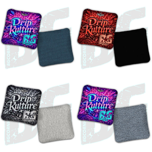2026 Multiple Bag Models - DK x BG "Aftershock" - ACL Pro Stamped Cornhole Bags - Set of 4 Bags