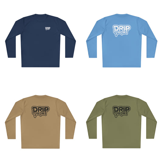 Drip Kulture Unisex Polyester Long Sleeve Tee - Multiple Colors